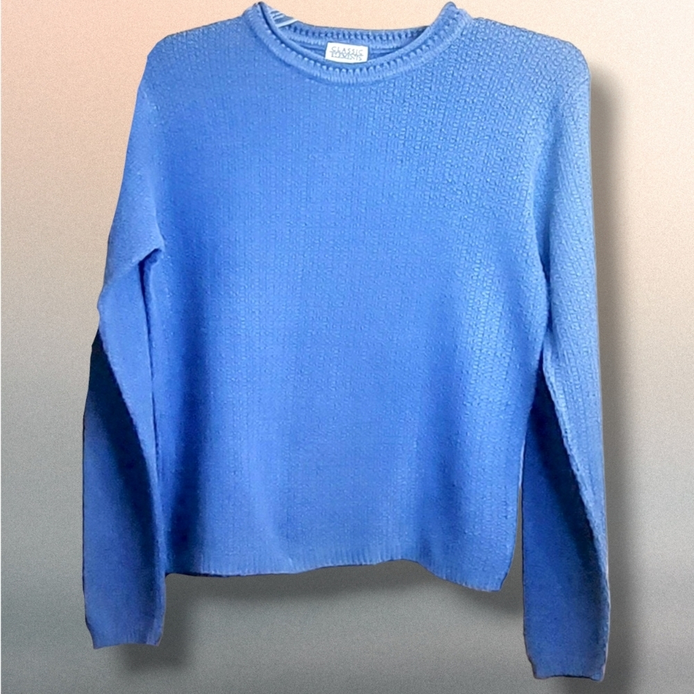 Classic Elements | Women's Vintage Light Blue Sweater | Size Medium | Blouse |​
